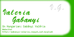 valeria gabanyi business card